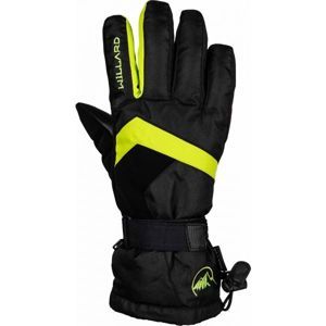 Willard EWEN Pánské lyžařské rukavice, Černá,Světle zelená, velikost S