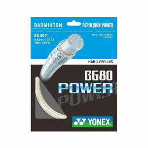 Yonex BG 80 POWER Badmintonový výplet, bílá, velikost